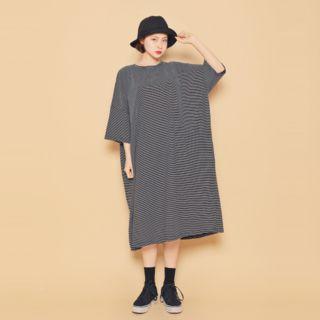 Striped Oversized T-shirt Dress
