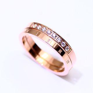 Rhinestone Detachable Ring