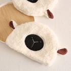 Sheep Head Pile Lined Fleece Hat White - M - (56-58cm)