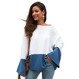 Two Tone Knitted Top