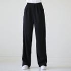 Pleated Front Straight-cut Pants In 3 Lengths