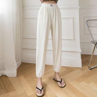 High-waist Cropped Joggers