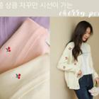 Cherry-embroidered Cardigan