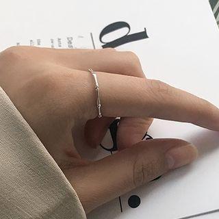 925 Sterling Silver Bamboo Open Ring As Shown In Figure - One Size