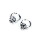 Simple Personality Geometric Bead 316l Stainless Steel Stud Earrings Silver - One Size