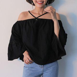 Off Shoulder Halter Blouse