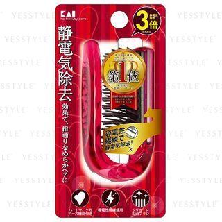 Kai - Antistatic Folded Brush Ruby Pink