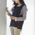 Side-button Knit Vest