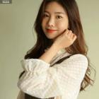 Frill-trim Pointelle Blouse