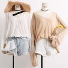 Lightweight Convertible Loose-fit Knit Top