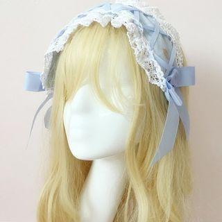 Lace Trim Bow-accent Hair Band
