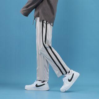 Side Striped Straight Leg Pants