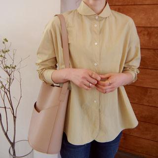 Peterpan-collar A-line Blouse