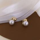 Pearl Stud Earring Gold - One Size
