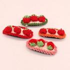 Knit Strawberry Hair Clip