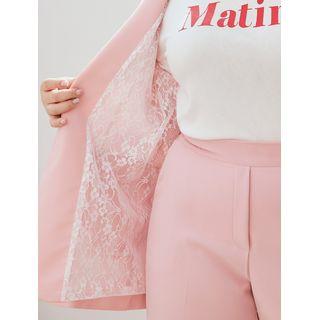 Single-breasted Lace-lined Blazer