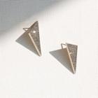 Retro Triangle Rhinestone Earring
