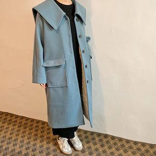 Capelet Single-breasted Coat