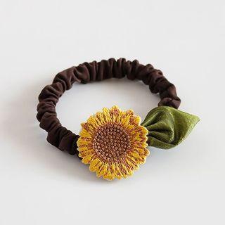 Flower Hair Tie 01 - Yellow - One Size