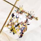 Sequined Chandelier Earring 1 Pair - A03-27 - As Shown In Figure - One Size