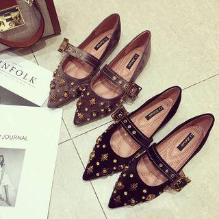 Buckled Studded Pumps