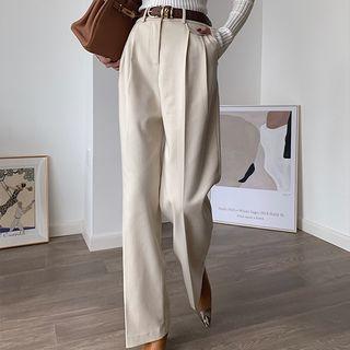High-waist Straight Leg Dress Pants