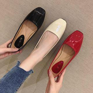 Thick Patent Leather Shoes