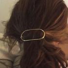 Metal Oval Shape Hair Clip