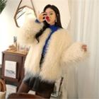 Pink Faux-fur Jacket