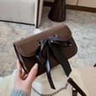 Ribbon Chain Flap Crossbody Bag