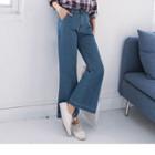 Wide-leg Flared Jeans