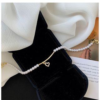 Faux-pearl Bracelet 1 Piece - Bracelet - One Size