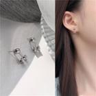Geometric Alloy Earring 1 Pair - Stud Earring - Silver - One Size
