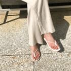 Cord-detail Flip-flops