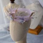 Wedding Mesh Branches Headpiece Light Purple - One Size