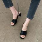 Plain Kitten Heel Sandals 2 Designs