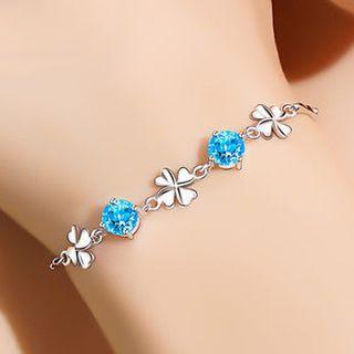 Clover Rhinestone Bracelet