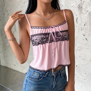 Lace Lettuce-edge Camisole Top