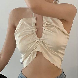 Halter Open-back Camisole Top As Shown In Figure - One Size