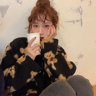 Bear Print Jacket