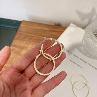 Plain Alloy Hoop Earring