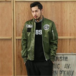 Applique Zip-up Jacket