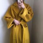 Open-front Tie-waist Maxi Coat