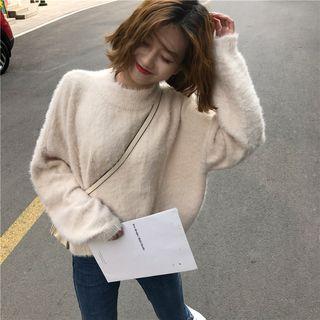 Furry Sweater Off-white - One Size