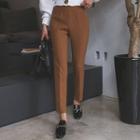 Zip-side Tapered Dress Pants