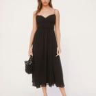 Spaghetti Straps Mesh Maxi Dress