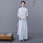Traditional Chinese 3/4-sleeve Top / Pants