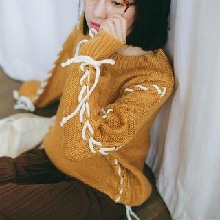 Lacing Detail Sweater
