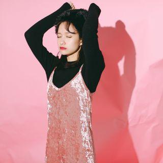 Velvet Strap Dress