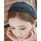 Wide Faux-suede Hair Band